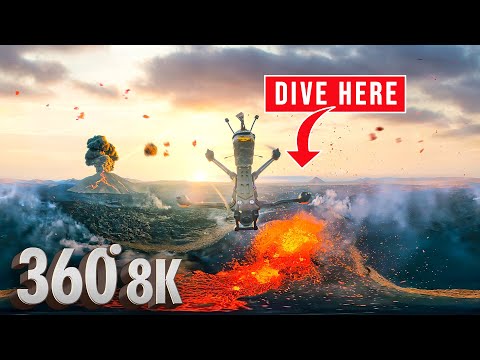 Vulkanausbruch in Island in 8K 360° VR | Meta Quest 3