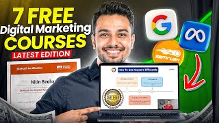 Top 7 FREE Digital Marketing Courses in 2026 with Certification 🔥 | Wi