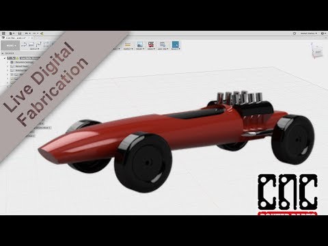 Design and 3D CNC 100s of Pinewood Derby Cars in one weekend!