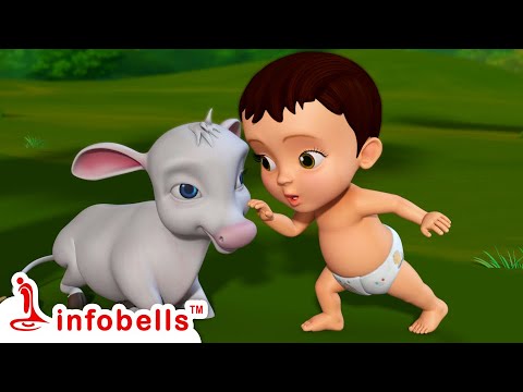 Bili Bannada Karu Ondu - Cow Calf Song | Kannada Rhymes for Children | Infobells