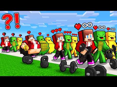 JJ vs Mikey vs Banana Kid: From WEAK To STRONG Evolution Battle in Minecraft...