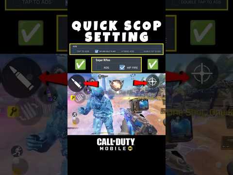 ✅Pro Secret Quick Scope Sniper Setting in CODM BR🔥💯 Codmoible Tips Tricks#shorts #codmbr #codmiphone