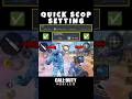 ✅Pro Secret Quick Scope Sniper Setting in CODM BR🔥💯 Codmoible Tips Tricks#shorts #codmbr #codmiphone