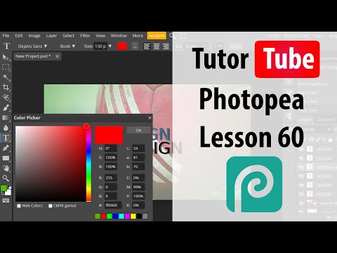 Photopea Lesson 1 Accessing Photopea and Creating and Account