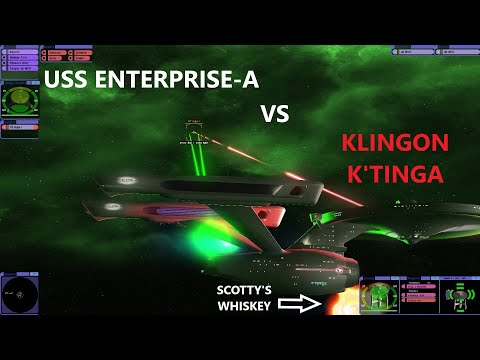 USS Enterprise-A VS Klingon K'Tinga | Star Trek Bridge Commander Battle | BC-Remastered |