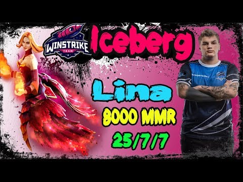 Lina Mid 8k MMR - 25 kills | Top MMR Gameplay Dota 2