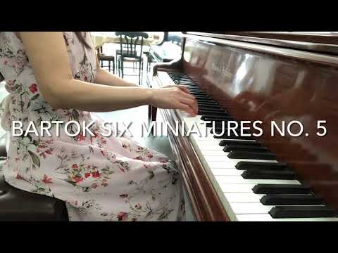 Bartok Six Miniatures No. 5 Allegro intermediate piano