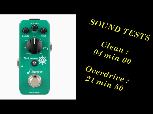 Vídeo relacionado con Donner Digital Reverb Guitarra Efecto Pedal Verbo Cuadrado 7 Modos