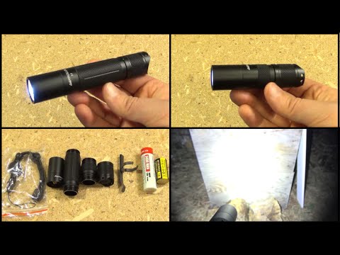 Astrolux S1 Flashlight Review, 1400 Lumens and Transforms Video
