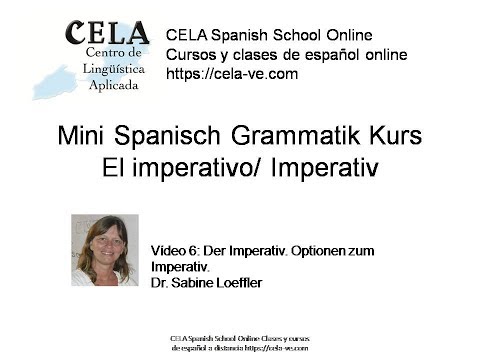 Der Imperativ andere Optionen um Anweisungen auf Spanisch zu geben