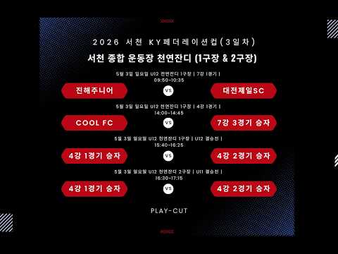 2026 서천 KY 페더레이션컵 1차 전국 유소년축구페스티벌 (3일차)