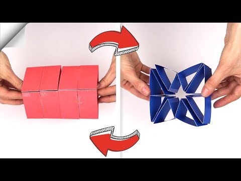 DIY crafts easy Paper toy antistress transformer