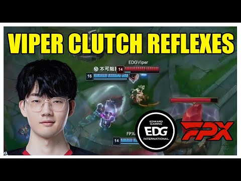 EDG Viper clutch reactions save him twitce in a row (FPX vs EDG LPL 2022)