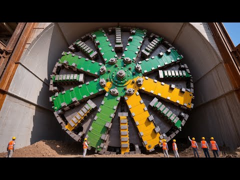 Giant machines, giant shield tunneling machines, the most terrifying tunnel-building tools.