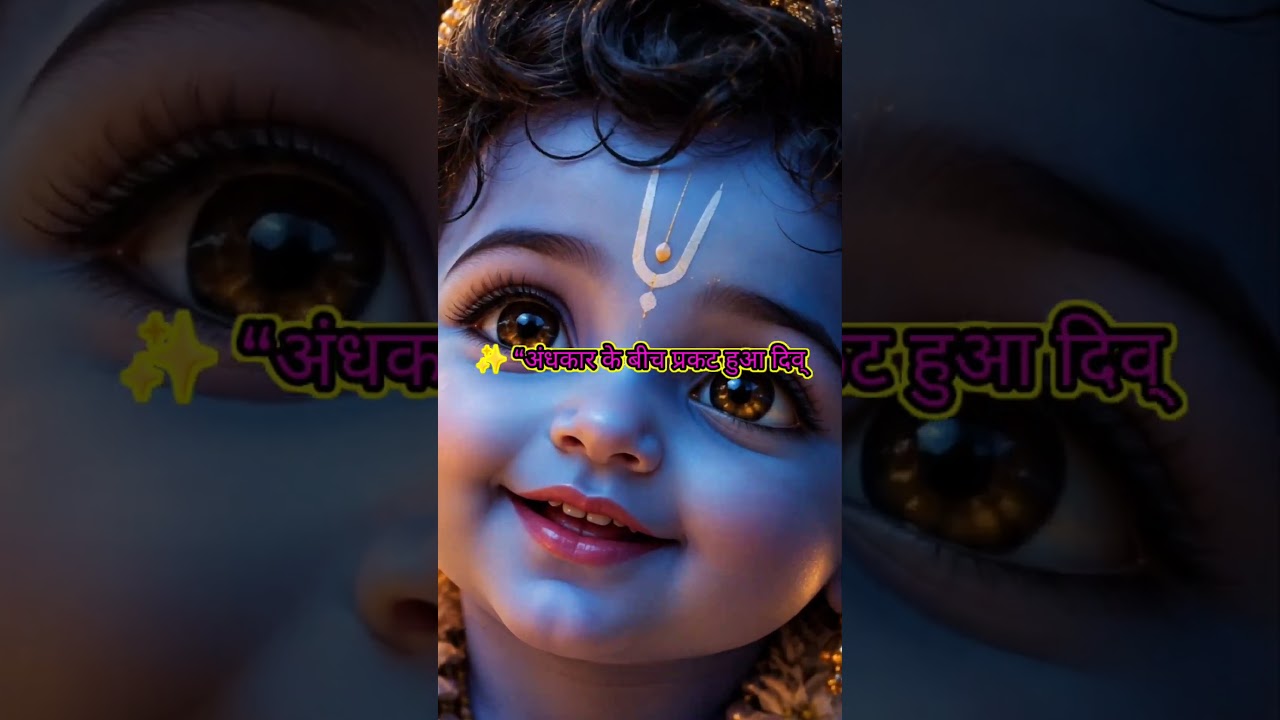 “जिस रात कान्हा आए, गोकुल का हर कोना खिल उठा 💙✨”