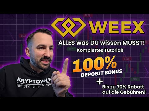 The ONLY Weex tutorial YOU need! Includes a 100% deposit bonus + 70% lifetime fee discount!