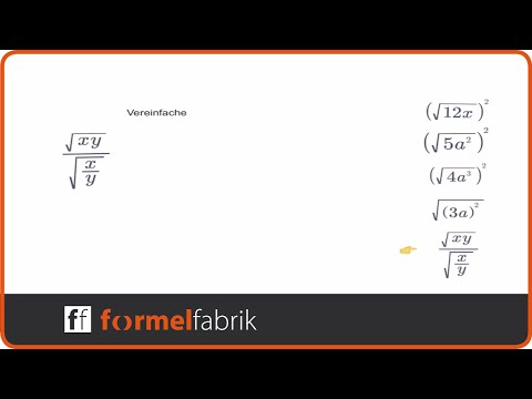 Wurzeln: Wurzelterme vereinfachen (Nr. 4)