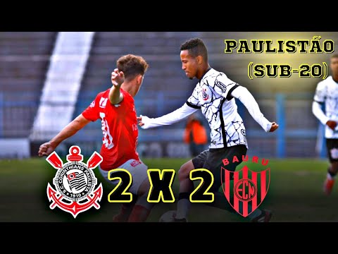 Corinthians 2 x 2 Noroeste - Melhores Momentos - (Sub-20) Paulistão 2022