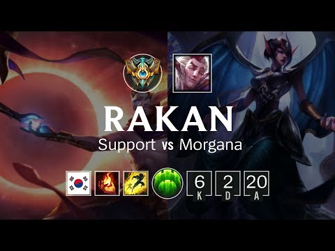 Rakan Support vs Morgana - KR Challenger Patch 8.23