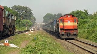 preview picture of video 'Double ALCO Diesels meets Double EMD's near Sohagpur'