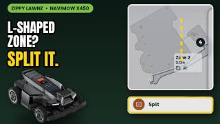Navimow X450 on a Hill + Ditch — Complete Install and Zone Setup Tutorial (How to split zones)