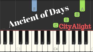 CityAlight - Ancient of Days | EASY Piano Tutorial by JohnnyMusic