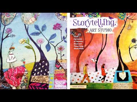 Storytelling Art Studio by Cathy Nichols │ Mixed Media Art Book Review