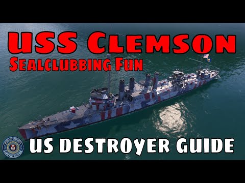 USS Clemson How to Play US Destroyers World of Warships Gameplay Guide