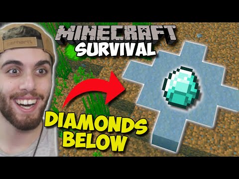 "Easiest" Way To Find DIAMONDS In Minecraft Survival!!! [Ep 255]