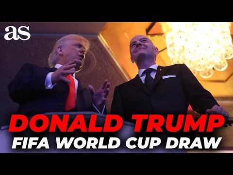 HISTORIC moment: TRUMP arrives at the FIFA WORLD CUP draw ceremony