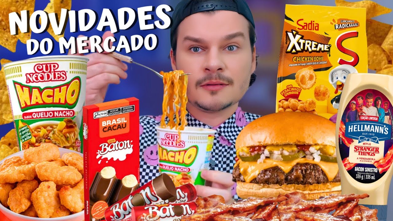 PROVANDO LANÇAMENTOS DE MERCADO / EMPANADO DE FRANGO DA SADIA, CUP NOODLES, CHOCOLATE BATOM