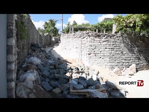 Report TV - Gjirokastër, shtrimi i rrugës së urës, Rami: Investimi, një shteg i gurtë për turistët