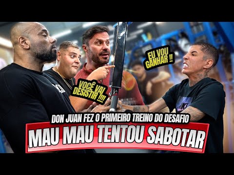 DON JUAN FEZ O PRIMEIRO TREINO DO PROJETO - BALESTRIN PEGOU PESADO ?