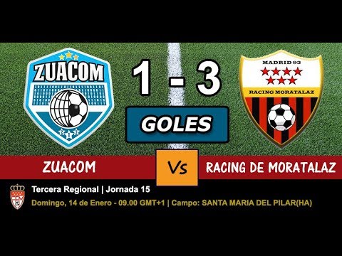 Vídeo de los goles del partido ZUACOM 1 - RACING DE MORATALAZ 3, JORNADA 15