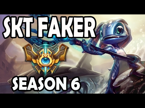SKT T1 Faker Fizz vs Ahri MID Ranked Challenger Korea