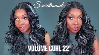 $50 🤔 MIX FEELINGS?🤷🏾‍♀️ Sensationnel Butta Human Hair Blend Lace Front Wig - VOLUME CURL 22