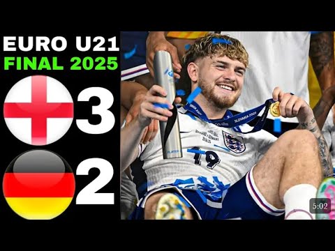 ENGLAND vs GERMANY U21 (3‑2) U21 EURO Final 2025 🏆ENGLAND Champions🏆 HIGHLIGHTS, #EnglandU21