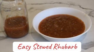 How to Make STEWED RHUBARB / Easy, Quick Recipe!
