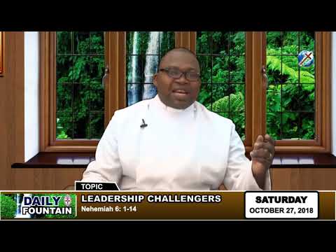DAILY FOUNTAIN OF OCTOBER 27, 2018 - REV'D BOLAJOKO OSINUPEBI