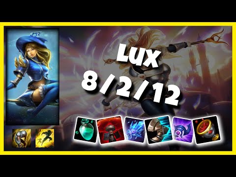 KOREAN Challenger Lux SUPPORT (8/2/12) vs SETT Gameplay Replay - Patch 10.19