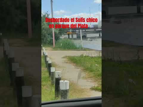 Solís chico en parque del Plata desbordado #uruguay #canelones