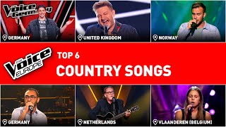 The BEST Western COUNTRY SONGS in The Voice! | TOP 6