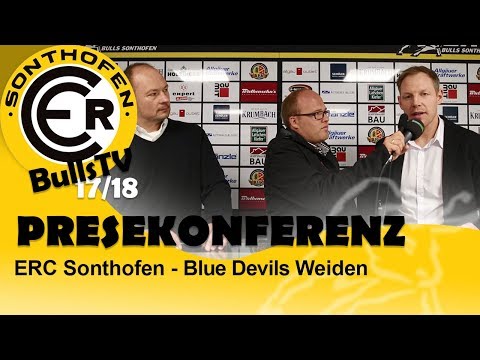 Pressekonferenz ERC Sonthofen - Blue Devils Weiden (15.10.17 | 2:4) | ERC Sonthofen