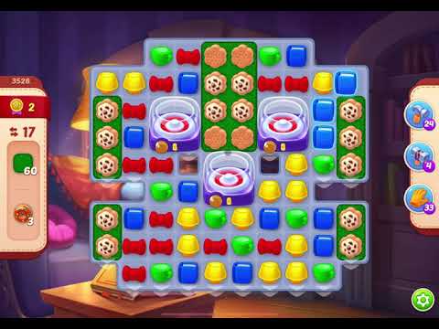 HomeScapes Level 3528 no boosters (17 moves)