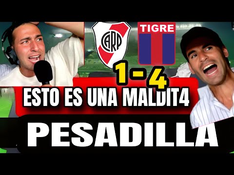 NARRADORES ARGENTINOS EXPLOTAN CON GOLEADA | RIVER PLATE 1-4 TIGRE ✅