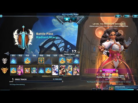 All Items in Radiant Stars Battle Pass : Paladins 3.4 Update
