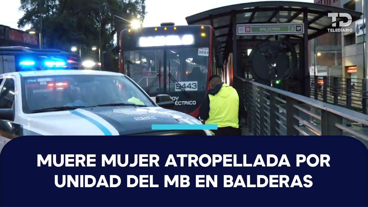 Mujer muere tras ser atropellada por unidad del Metrobús sobre avenida Balderas