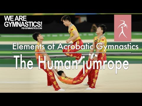 Elements of Acrobatic Gymnastics - HUMAN JUMPROPE