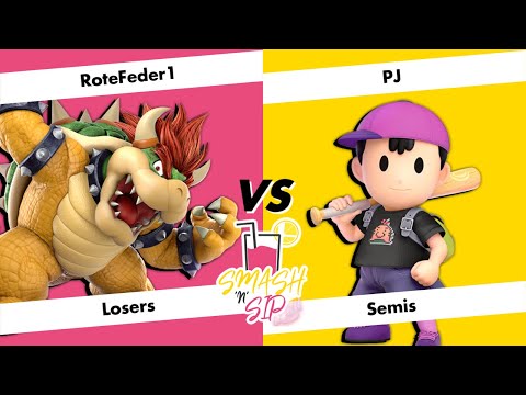 Smash'n'Sip Refill #25 - Losers Semi-Final - RoteFeder1 (Bowser) vs PJ (Ness)