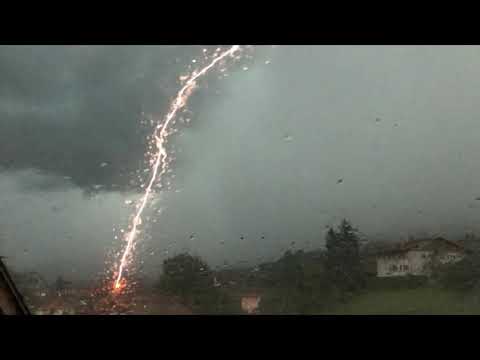 Orage Violent + Impact Très Proche - 15 juin 2019 - Sallanches 74 (Partie 1)